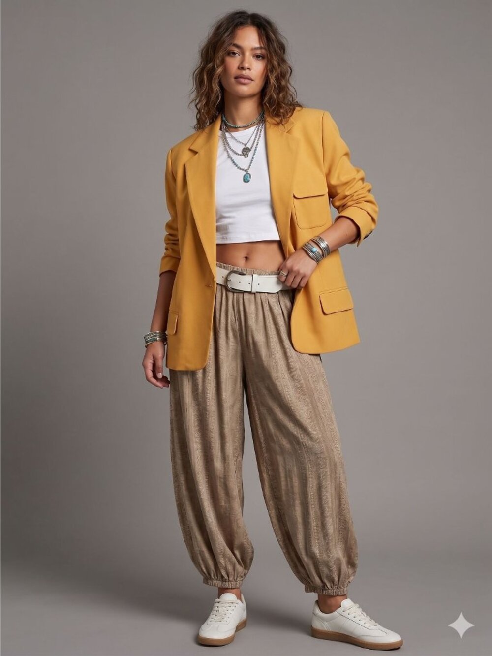 Linda Allard Ellen Tracy Mustard Yellow Wool Blazer Jacket Size 2